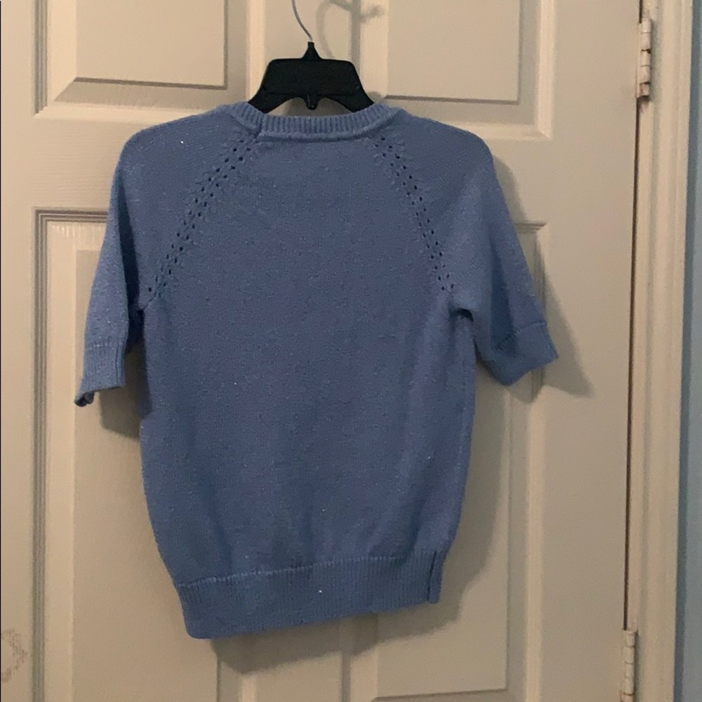 Banana Republic Blue Sparkling Sweater - Picture 4 of 4